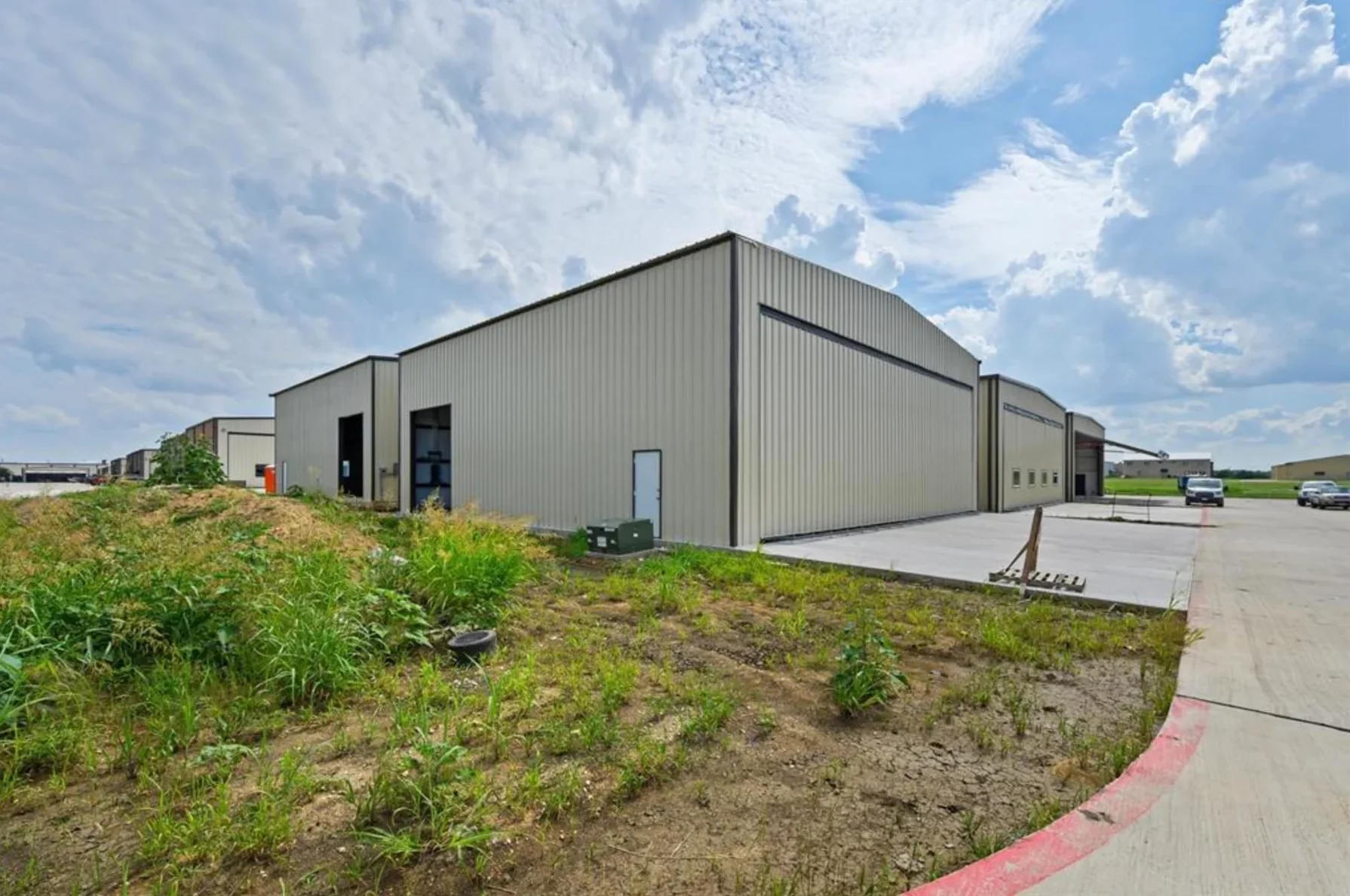 Aero Country East hangar development exterior